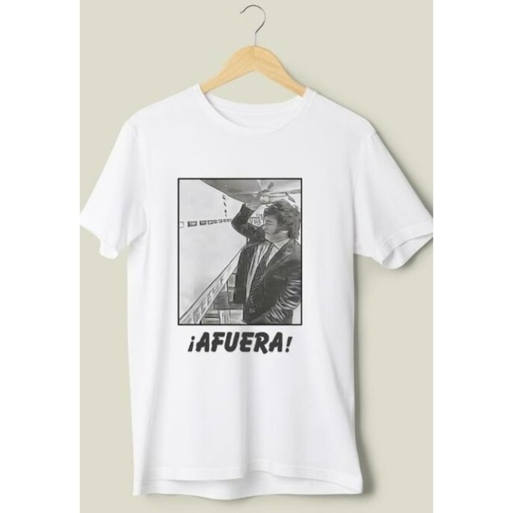 Javier Milei Afuera T-shirt Political Graphic Tee Statement Unisex Fan Gift